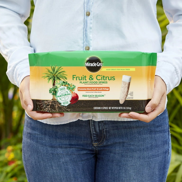 Miracle-Gro Citrus Outdoor Tree Spikes 3lb - Walmart.com