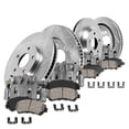 thumbnail image 2 of Callahan Brake Parts Brake Kit for CHEVROLET GMC Select Models Front and Rear Drilled and Slotted Brake Rotors and Ceramic Brake Pads with Calipers EBYK023837, 2 of 4