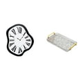 thumbnail image 1 of Reloj de pared,Reloj de pared interior nórdico con números romanos,Bandeja para servir,Bandeja rectangular para servir en la cocina con asa,Bandeja de almacenamiento Plato para servir Tocador, 1 of 8