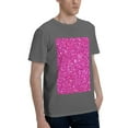 thumbnail image 2 of Bingfone Rose Red Glitter Men'S Loose Fit Short-Sleeve Pocket T-Shirt, 2 of 7