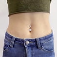 thumbnail image 3 of LAURITAMI 10Pcs 14G Surgical Steel Acrylic Belly Button Rings Sexy Body Piercing Blue, 3 of 3