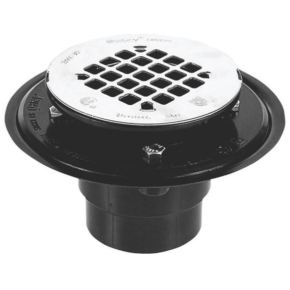 ABS Drain Round Ss Strnr 2Or3 Oatey Tub and Shower Drains and Parts 42203