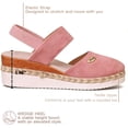 thumbnail image 3 of CHICVOMEY Casual Wedge Heels for Women Sandals Clogs for Women Platform Sandals with Adjustable Elastic Ankle Strap, 3 of 8
