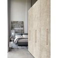 thumbnail image 4 of Goo-Ki Champagne Bronze Cabinet Pulls with 12.6''(320mm) Hole Centers, Modern Style Zinc Alloy Cabinet Handles for Dresser,Wardrobe,Cupboard- 6 Pack, 4 of 6
