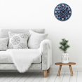 thumbnail image 5 of Chilfamy Round Wooden Wall Clock with Flower Design Print, Perfect for Living Room, Dorm, Bedroom, Kitchen, Home Office, 10 Inches, Silent, Battery Operated 10x10in, 5 of 8