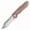 Brown, variant on Kansept Superhawk Folding Pocket Knife 3.89''CPM S35VN Blade,Titanium and Micarta Handle,K1084B1