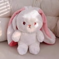 thumbnail image 5 of 25cm Cute Strawberry Carrot Rabbit Plush Toy Stuffed Creative Into Fruit Transform Baby Cuddly Bunny Doll For Kid Birthday Gift, 5 of 5