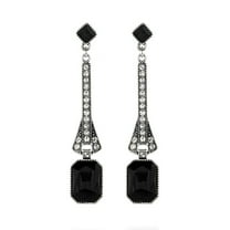 GHSOHS Clip On Earrings Birthstone Earrings Gold Plated Iced Big Cushion Cubic Zirconia Drop Dangle Green Earrings for Women Fashion Jewelry Gift Fashion Earings Ear Ring