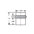 thumbnail image 2 of Baldwin 4505 1-1/2" Floor Mounted Peg Door Stop - Chrome, 2 of 4