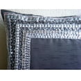 thumbnail image 3 of The HomeCentric Decorative Pillow Sham, Decorative Charcoal Gray Euro Pillow Covers Pack of 2, 26x26 inch (65x65 cm) Silk European Shams, Metal Sequins, Traditional European Pillow - Treasure Trove, 3 of 8