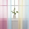 thumbnail image 4 of Lapalife Ombre Sheer Curtain 51 Inches Long for Bedroom Living Room 2 Panels Set, Gradient Print Grommet Top Rainbow Voile Window Drapes, 39''x 51'', 4 of 7