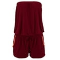 thumbnail image 3 of Women Rompers For Summer Dressy Strapless Romper Ruffle Shorts Jumpsuit Trendy Vacation Beach Outfits Rompers J Jumpsuit Rompers Jumpsuits for Women Tall Bodysuit for Women Linen Overalls in The Ring, 3 of 3