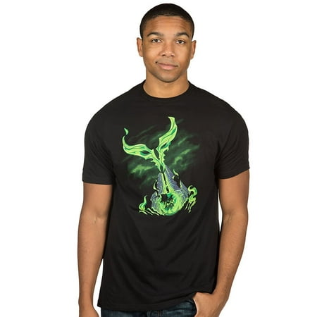 World Of Warcraft Mens T-Shirt - Legion Smokey Green Obelisk Image (Small, Black)