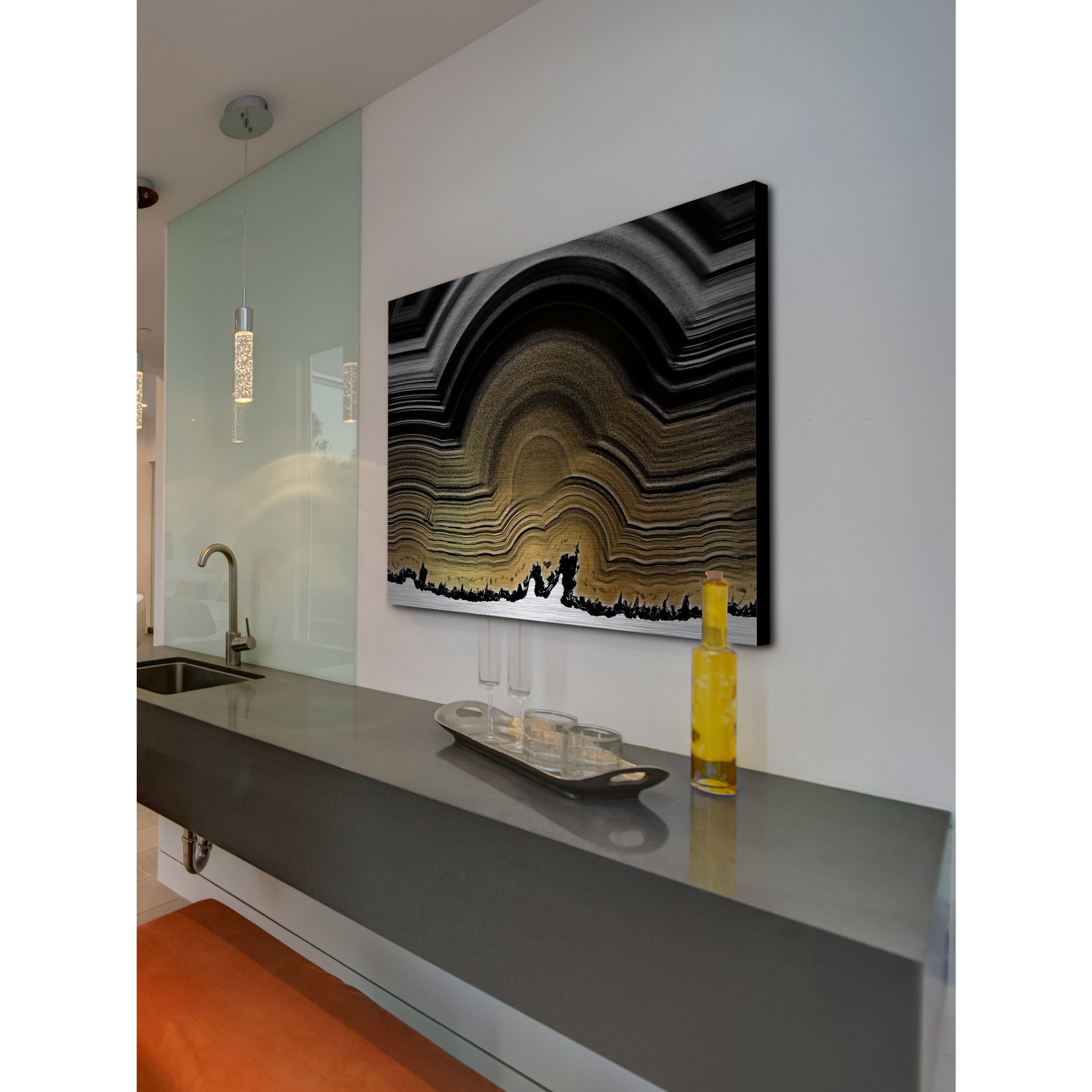 Marmont Hill "Ornate Structure" Painting Print on Brushed Aluminum