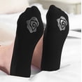 thumbnail image 6 of 5pairs Non-slip Invisible Socks Slippers Seamless Ice Silk Boat Socks Summer Thin Solid Casual Breathable Low Cut Socks Women, 6 of 10