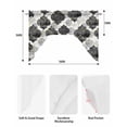 thumbnail image 6 of Swag Curtain Valances Black Moroccan Swag Valances for Kitchen Windows Gradient Modern Geometric Window Treatment Curtains Drapes for Kitchen Bedroom Living Room Bathroom Over Sink 56"x36", 6 of 6