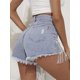 thumbnail image 4 of Pantalones cortos de mezclilla CYLADY Jeans rasgados de cintura alta para mujer, 4 of 6