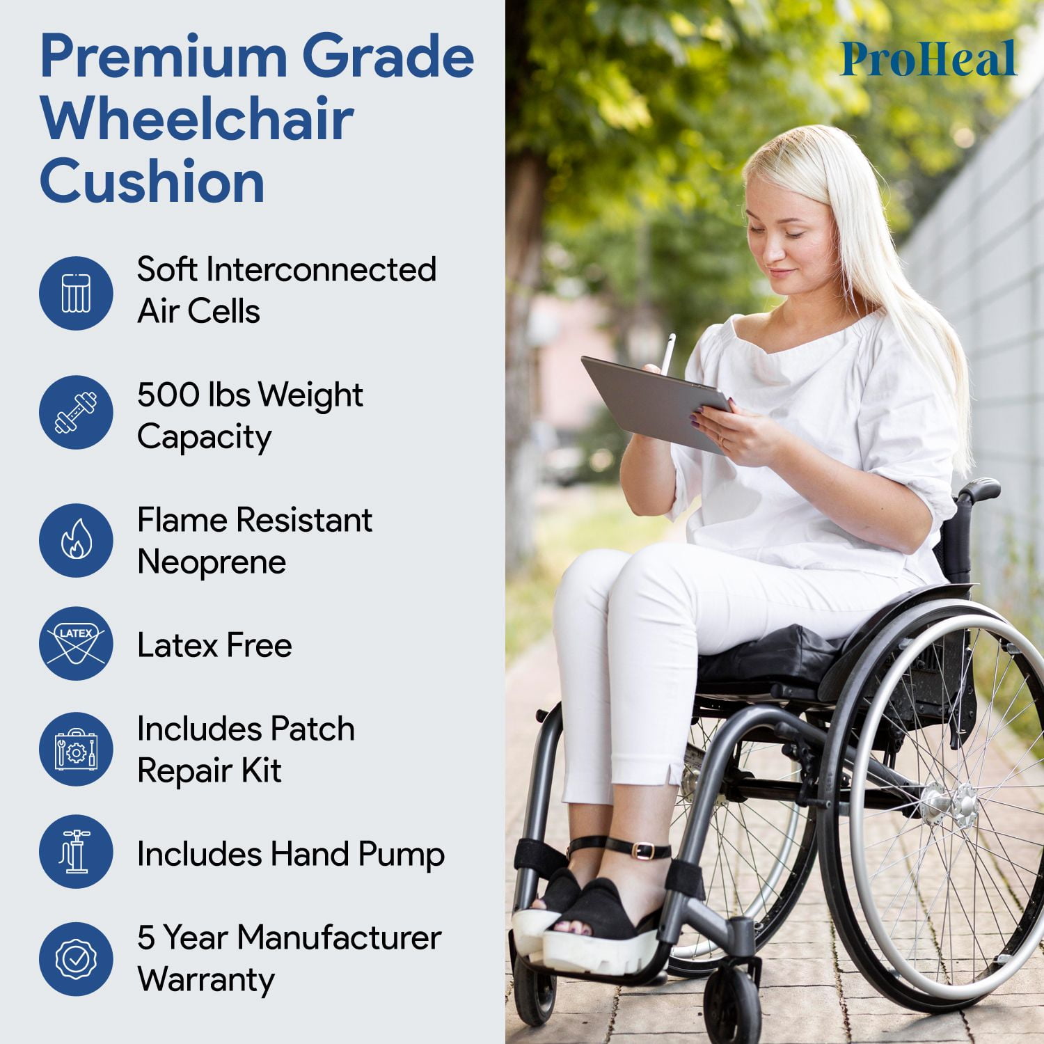 Proheal 4 Inflatable Wheelchair Seat Air Cushion 18 Jordan Ubuy