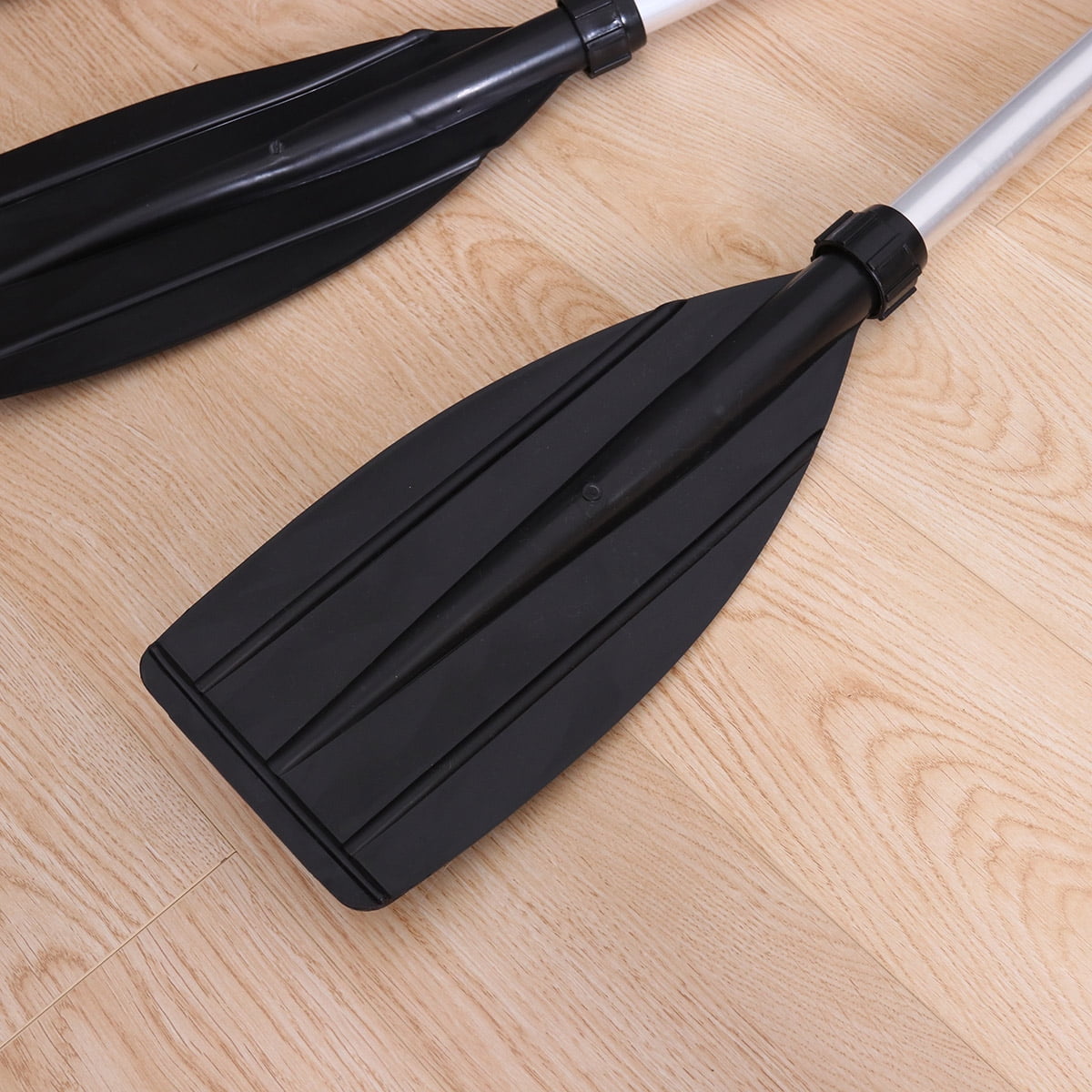 OUNONA 1 Pair Boat Paddle Aluminum Alloy Detachable Kayak Oars Canoe Paddles Boat Rafting Paddles 126cm
