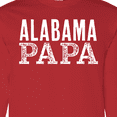 thumbnail image 4 of Inktastic Alabama Papa Distressed White Text Long Sleeve T-Shirt, 4 of 5