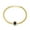 Black CZ, variant on 18K Yellow Gold Plated Cuban Link Chain Bracelets for Women with 10mm White Cubic Zirconia Stone Hypoallergenic Link Bracelet/ 7 Inch