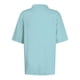 thumbnail image 4 of Fiudx Tops para Mujer Moda Mujer Casual Cómodo Sólido Manga Corta Cuello Vuelto Botón Blusa Camiseta Top, 4 of 4
