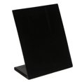 thumbnail image 4 of L-shape Stand Velvet Board Earring Dangle Stud Holder Display Pad Black, 4 of 9