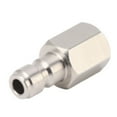 thumbnail image 3 of Female Thread Fitting, 304 Stainless Steel Easy To Connect NPT 1/8 Inch Female Straight Coupling Adapter  For CO2 Inflatable Attachment, 3 of 8