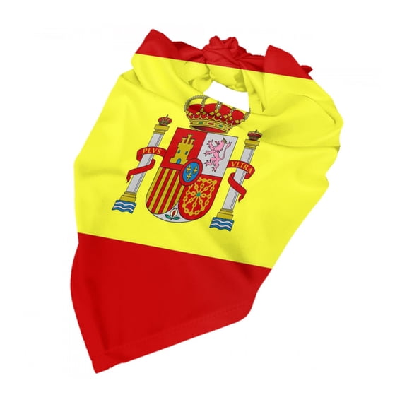 Spanish Flag Dog Bandana Pet Scarf Dog Party Supplies For Dogs Pet Accessories For Dog Lovers