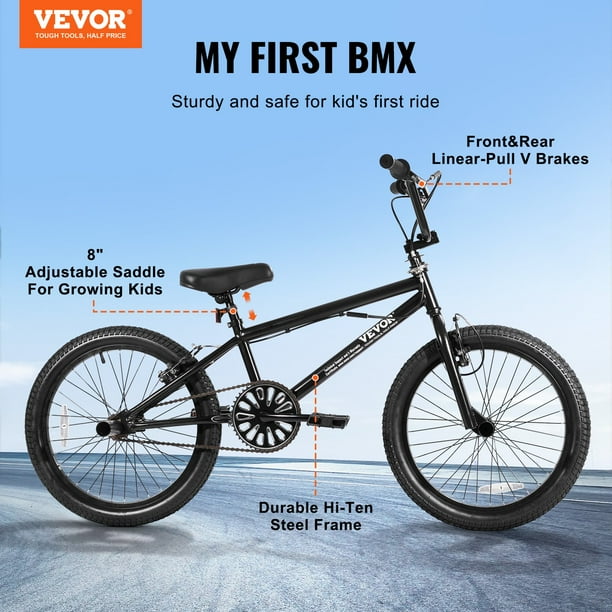 STAWAY 20-Inch BMX Freestyle Bike for Kids & Men - Durable Hi-Ten