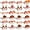 24PCS, variant on Joyfy 16 Pack Thanksgiving Turkey Hat for Kids Adult,Headbands and Glasses Frame for Thanksgiving Role Play,Party Favors Accessories(One Size Fits All)