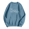 thumbnail image 4 of Tiweut Sweatshirt for Women College Vet Top Sweater Women Animal Doctor Crewneck Pullover Vet Tech Grad Top,Blue,L, 4 of 4
