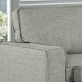 thumbnail image 4 of Wren 95" Light Gray Right Facing Sleeper Sectional with Storage Fabric Frame, 4 of 7