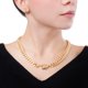 thumbnail image 5 of Gargantilla Collar Cubana Dorada 9mm Ametrinaa Chapa de Oro 18k, 5 of 5