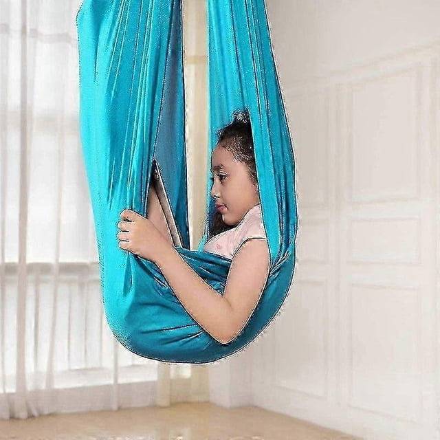 PIAO Children's swinging hammock, indoor swing elastic Cuddle Hammock Sensory Swing Ideal for ADHD, Asperger's and sensory integration as well as auti