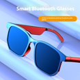 thumbnail image 2 of Lunettes d'Appel Intelligentes Bluetooth 5.0, Musique d'Accompagnement, Autonomie de Batterie Longue Durée, Étanches et Anti-Transpiration, protection Oculaire Saine, Noir, 2 of 20