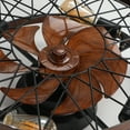 thumbnail image 5 of Canddidliike Caged Ceiling Fan with Light, Bladeless Industrial Ceiling Fan with Remote for Kitchen, Farmhouse, Bedroom, Walnut, 5 of 6