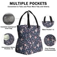thumbnail image 3 of Rainbow Princess Pattern Drawstring Lunch Bag Women - Drawstring Lunch Bag Insulated for Work Office - Stain-Resistant Large Lunchbags for Women with Multi-Pockets, 3 of 6