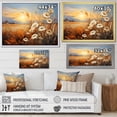 thumbnail image 4 of Designart "Serenading Crimson And Yellow Flowers I" Flower Floater Framed Canvas Prints, 4 of 5