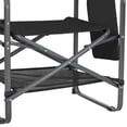 thumbnail image 2 of KingCamp Outdoor Folding Director Chair with Bottom Mesh Storage, Black, 2 of 9