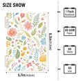 thumbnail image 3 of Haosy Pastel Wildflower Garden Notebooks 1-subject Journal 60 Sheets A5 College Ruled Paper Detachable Ring 8.3"x5.7", 3 of 8