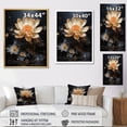 thumbnail image 4 of Designart "Mystical Harmony Of Lotus IV" Lotus Floater Framed Canvas Wall Art, 4 of 5