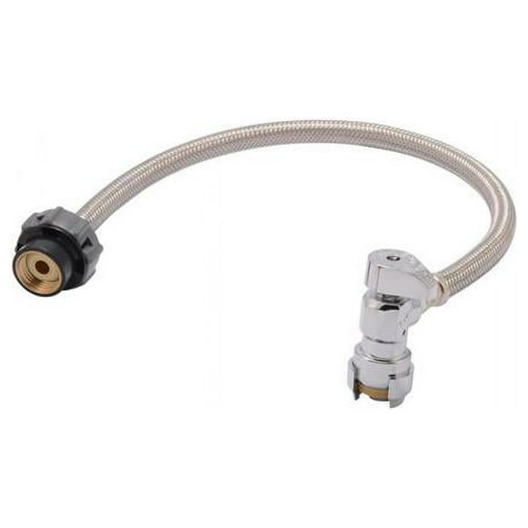 SharkBite Cash Acme 112462 0.5 x 0.5 x 20 in. Push-to-Connect Faucet Hose Connector, Chrome