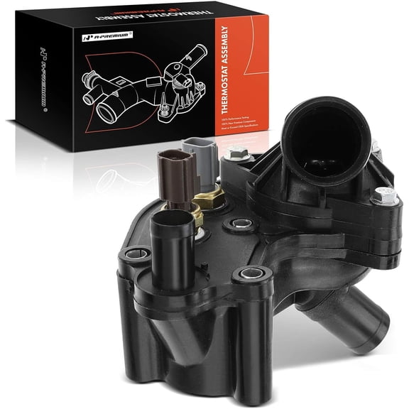 A-Premium Engine Coolant Thermostat Housing Assembly Compatible with Ford Explorer 1997-2001 Ranger Explorer Sport Trac 2001 Mercury Mountaineer V6 4.0L