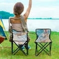 thumbnail image 5 of YAZAOO Camping Chairs Modern Seashells Beach Art Pattern Folding chair, 5 of 8