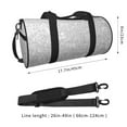 thumbnail image 2 of Xecao Silver Glitter Print Travel Duffle Bag, Bag Carry On Tote Bags for Women, Travel Sport Gym Bag for Men, Hospital Bag for Labor and Delivery, 2 of 6