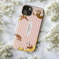 thumbnail image 5 of Pink Striped Cute Curious Monkey Phone Case, 1 Corinthians 16:14 Bible Verse Protective Cover for iPhone 17-11 All Models, 5 of 6