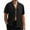 Black, variant on Casual Tops for Men,Short Sleeve Shirts for Men,Shirts for Men Summer Short Sleeve Collar Solid Color Cloth Breathable Button Casual Tops