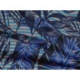 thumbnail image 5 of oneOone Rayon Blue Fabric Leaves Sewing Craft Projects Fabric Prints By Yard 56 Inch Wide, 5 of 5
