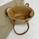 thumbnail image 1 of Bolso Paja Playa Verano Hombro Vacaciones Viaje Bolso para Mujer Caqui, 1 of 4